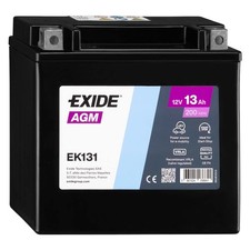 Batteria Exide Ek131 AGM 12V 13ah 200A Ausiliaria Moto Mercedes BMW Jeep Opel - Miniatura 1