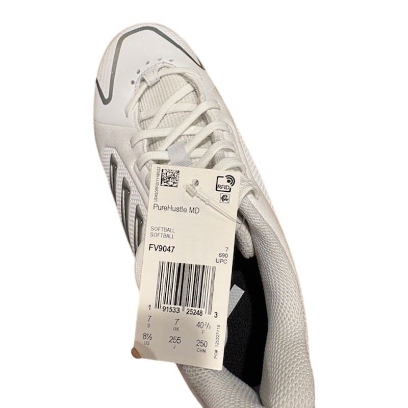 Adidas PureHustle MD Softball Cleats FV9047 White Women Size 8.5