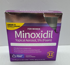 Kirkland Minoxidil 5 Foam Hair Regrowth Treatment For Women 12 Months