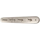 Steel Hook Coat Rack 4 Hooks 29cm Wall Mounted Rack Clothes Door Key Holder