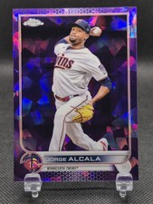 2022 Topps Chrome Sapphire Jorge Alcala Purple Refractor /10 Twins #US201
