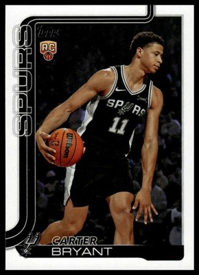 Carter Bryant 2025-26 Topps #214 RC San Antonio Spurs