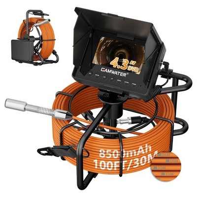 Sewer Camera 100FT/30M,Pipe Inspection Camera DVR & Audio Recorder,18MM Bores...