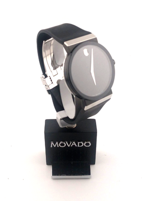 #ad Movado Men#x27;s Sapphire Synergy W Blk Dial Watch Model #11.1.36.1047 Excellent $395.50