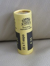 Bulgaria: Roll-25 piеces of 1 euro UNC Condition