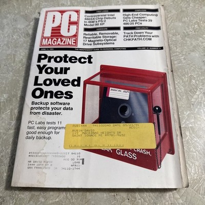 PC Magazine June 11, 1991  486/25 PCs Issue- Acer, Acma, Amax, Apricot Blue Star