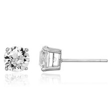 925 Sterling Silver Crystals Stud Earrings
