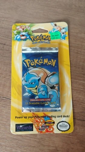 WOTC New SEALED BLASTOISE 1999 Pokemon BASE SET Blister BOOSTER Pack SHADOWLESS!