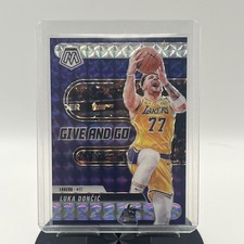 2024-25 Panini Mosaic - Luka Doncic - Give and Go Silver Mosaic Prizm 