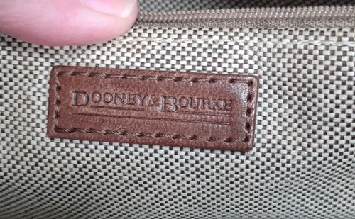 Dooney & Bourke Navy Blue Pebbled Leather Zipper Pocket Hobo Shoulder Bag - Picture 7 of 7