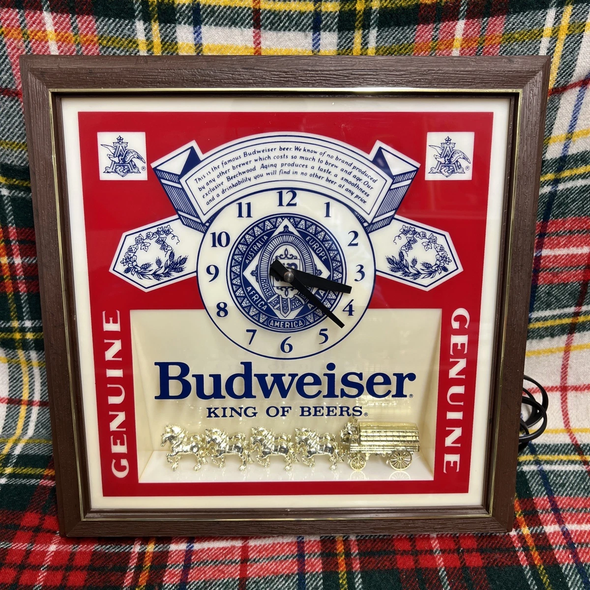 budweiser beer clock products for sale | eBay
