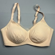 Honeylove Crossover Bra Small 34B/C Smoothing Stretchy Convertible Removable Pad