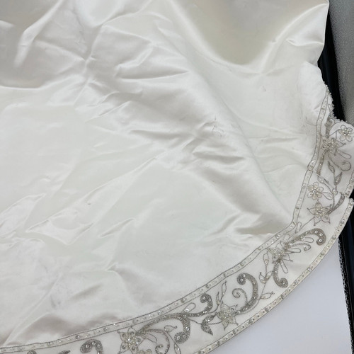 Casablanca Bridal | NWT Strapless Crystal Wedding Dress Bridal Gown 1922 Size 12 - Picture 17 of 23