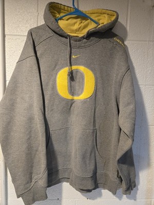 Mens Vintage Nike Oregon Hoodie Gray Size L Rare Used Good Condition