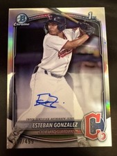2025 Bowman - Chrome Autographs Esteban Gonzalez #CPA-EGO Refractor Auto /499.