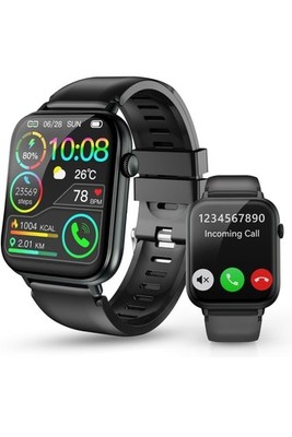 Smartwatch für Herren Damen, 1,85'' HD Touchscreen Smartwatches