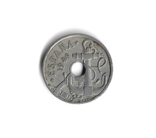 1949 Spain - 50 Centimos - 743 - Copper Nickel - 4g