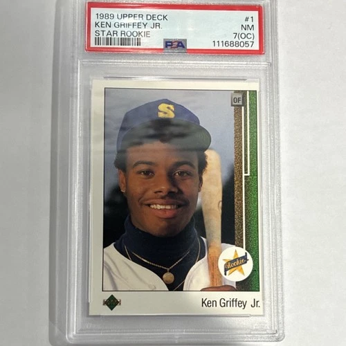 1989 Upper Deck Ken Griffey Jr Star Rookie #1 PSA 7 Baseball Card