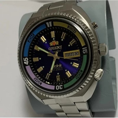 Vintage Orient King Diver Automatic 21 Jewels Day Date Japan Men's Watch