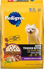 Pedigree Small Breed Adult Dry Dog Food 14 lb 2.36 per pound