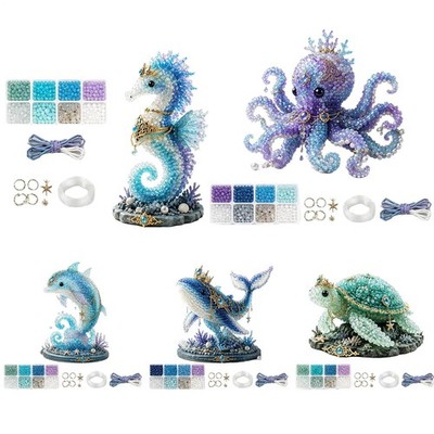 Ocean DIY Bead Kit Bead Animal Making Set Cute Underwater Creature Bead Set