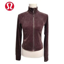 Lululemon Scuba Track Jacket Velvet Cord NWT Size 4