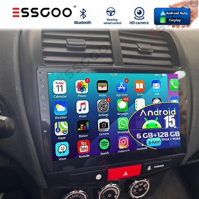 6+128GB Für Mitsubishi ASX 2010-2016 10'' DAB+ Android Autoradio Carplay GPS Navi