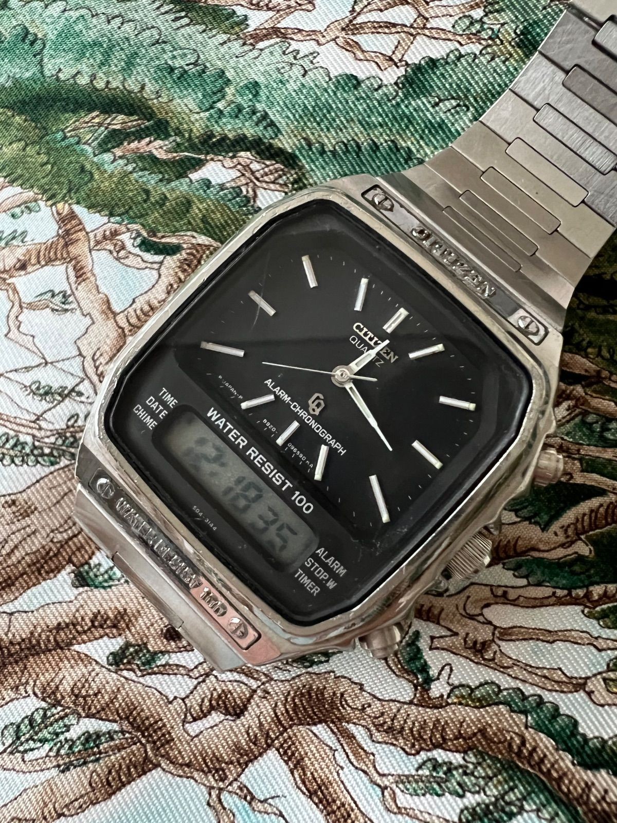 Works Vintage Ana Light Alarm 17cm Digi 33mm Watch Chronograph Quartz CITIZEN - VintageWatches.PK Works Vintage Ana Light Alarm 17cm Digi 33mm Watch Chronograph Quartz CITIZEN - vintagewatches.pk