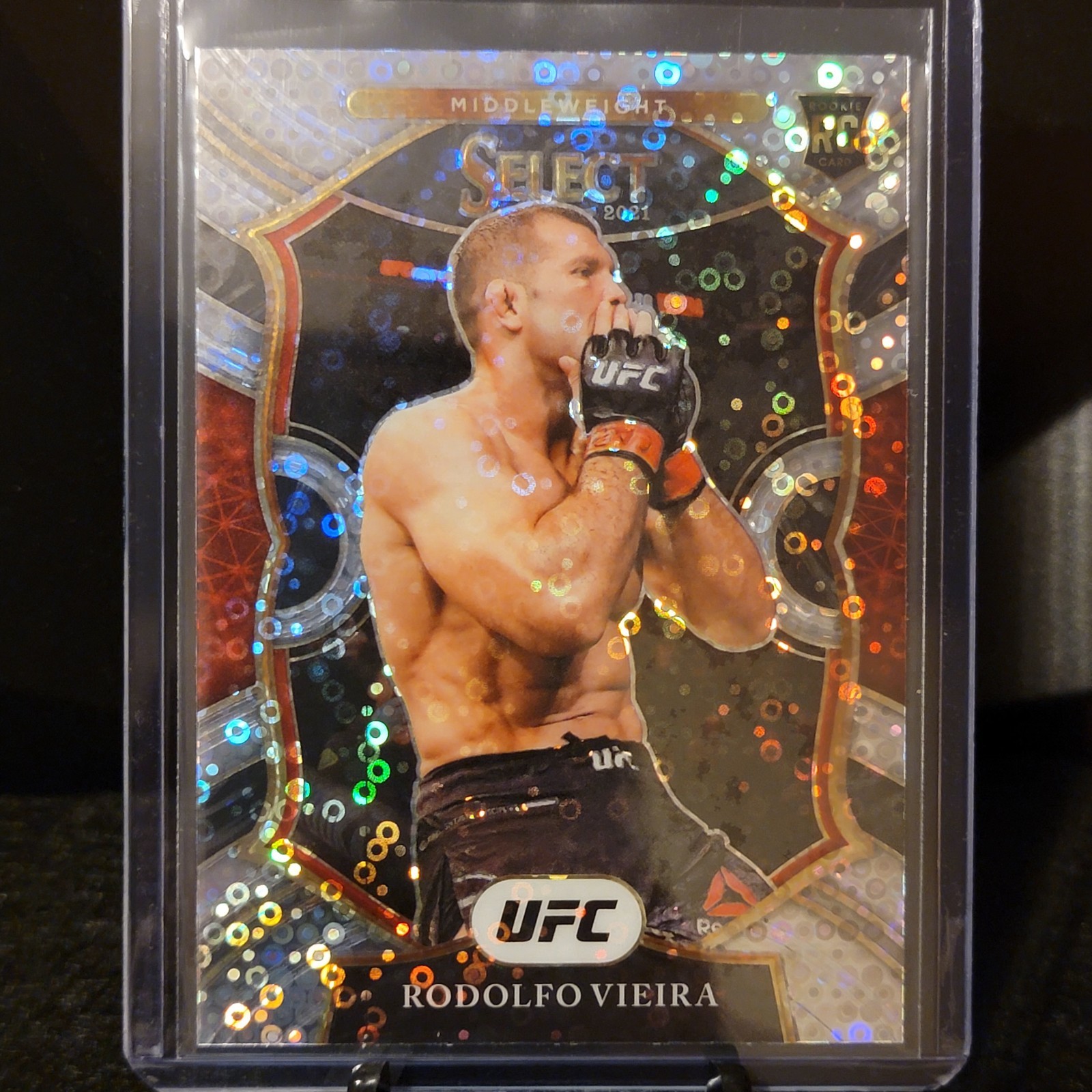 Rodolfo Vieira - 2021 Panini Select UFC Concourse #89 RC Rookie - Disco Prizm