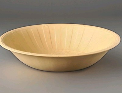 Rare Wedgwood Primrose Yellow Jasperware Bowl 12  Flaxen Centerpiece England