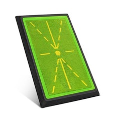 Golf swing training mat, with ball impact pat...