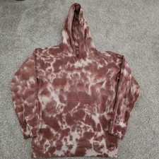 Lululemon All Yours Hoodie Fleece Tie Dye Womens 6 Marmoleado Copper Brown