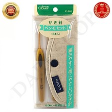 Clover Pen-E Soft Touch Handle Grip Crochet Hooks 8 Size 2.0-6.0mm Set NEW JAPAN