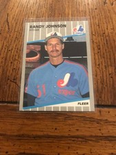 Randy Johnson Rookie 1989 Fleer Traded  Baseball Card