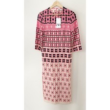 NWT Zara Dress Geometric Mod Retro Pink Size XS