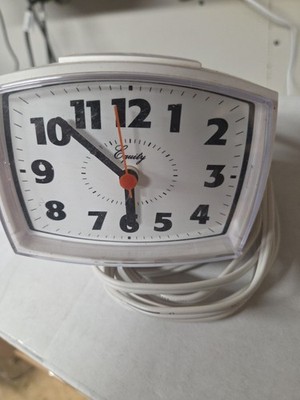 Equity 33100 Electric Silent Analog Alarm Clock with Lighted Dial