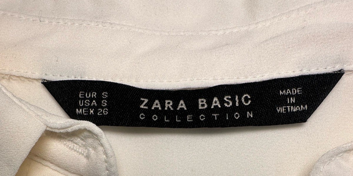 Zara Basic Collection Blouse Small Ivory Long Sle… - image 13