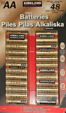Kirkland Signature AA Alkaline Batteries 1.5V 48 Pack New & Sealed - Long Life 0.31 per battery