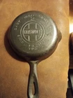 vintage Griswold 2 cast iron skillet Erie PA large logo rare