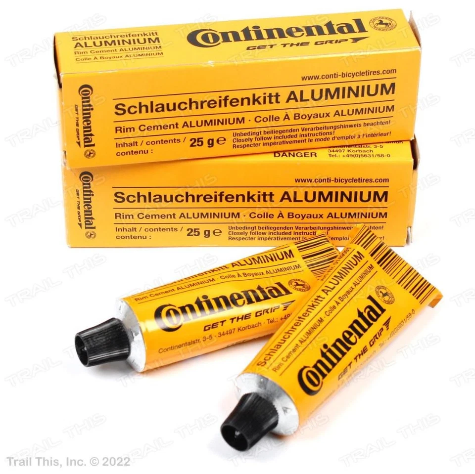 Pacote com 2 Continental aro de alumínio cimento 25g para cola tubular de pneu de roda de bicicleta - Imagem 2 de 3