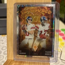 2024 Panini Phoenix Football Eli Manning Plaxico Burress Lazer Treasured Tandems