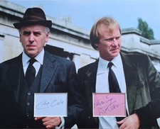 GEORGE COLE & DENNIS WATERMAN Signed 14x11 Photo Display MINDER COA