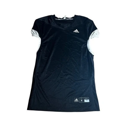 Adidas Training Jersey Sleeveless Black White Medium Gym Workout Top - Image 1 of 4