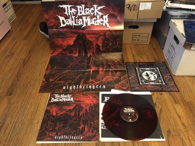The Black Dahlia Murder Nightbringers Red Vinyl, with Insert and 33 x 23  Poster