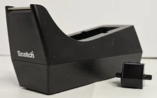 Scotch Classic Desktop Tape Dispenser Black 1" Core C-38 NIB Tape Not Included