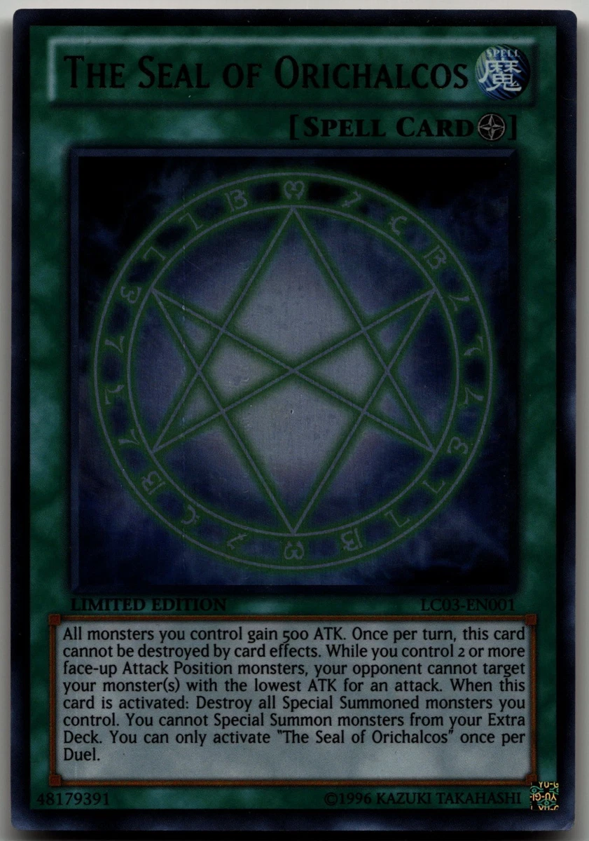 seal of orichalcos yugioh card Seal Of Orichalcos for sale