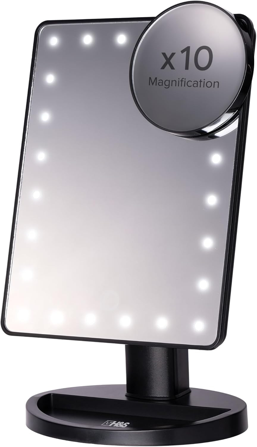 H&S Makeup Mirror with Lights - Light up Vanity Mirror for Dressing Table Bathro
