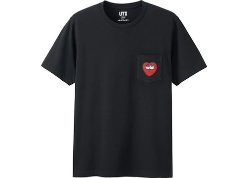 KAWS x Uniqlo Heart Logo Tee (US Sizing) Black XL