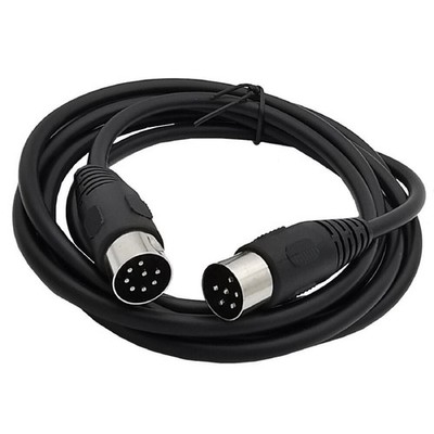 1.8m MIDI 8 Pin Din Male To DIN 6 Pin Male Audio Data Signal Adapter Cable