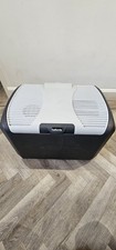 Halfords 40L Camping Fridge On Wheels with Handle Compatible with 240V and 12V